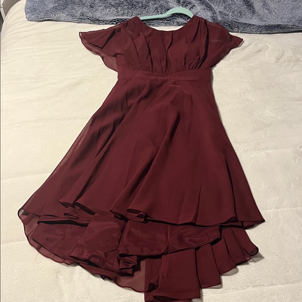 JJ’s House Deep Red Flowy Dress